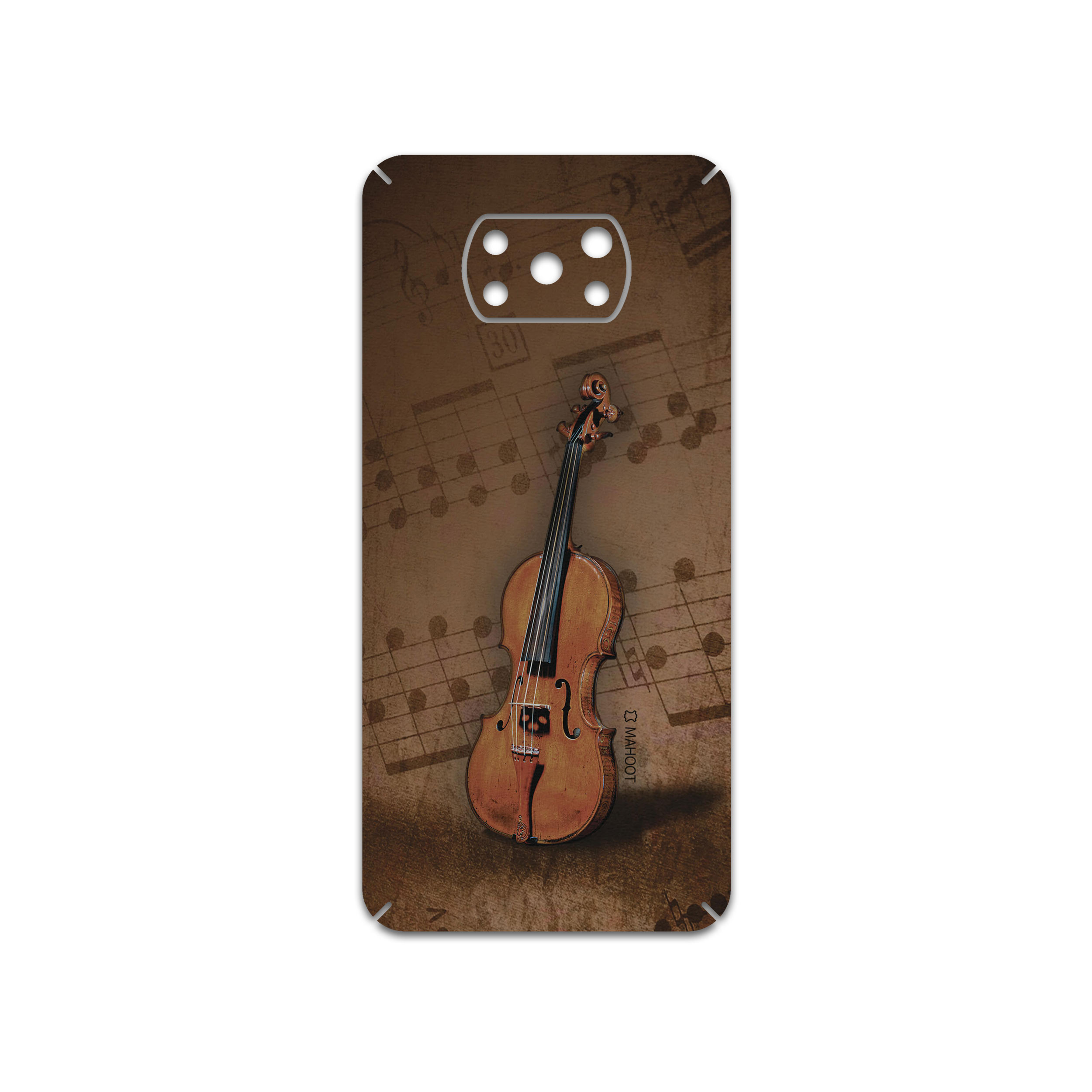 برچسب پوششی ماهوت مدل Violin-Instrument مناسب برای گوشی موبایل شیائومی Poco X3 NFC