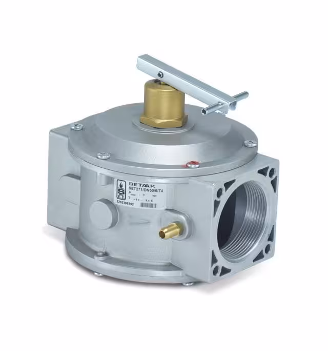 شیر دستی اهرمی خط گاز ستاک مدل set271 سایز دو اینچ