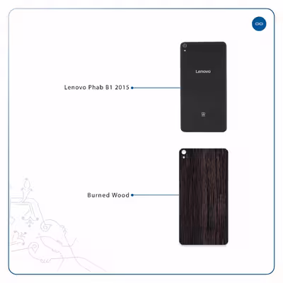 برچسب پوششی ماهوت مدل Burned Wood مناسب برای تبلت لنوو Phab B1 2015