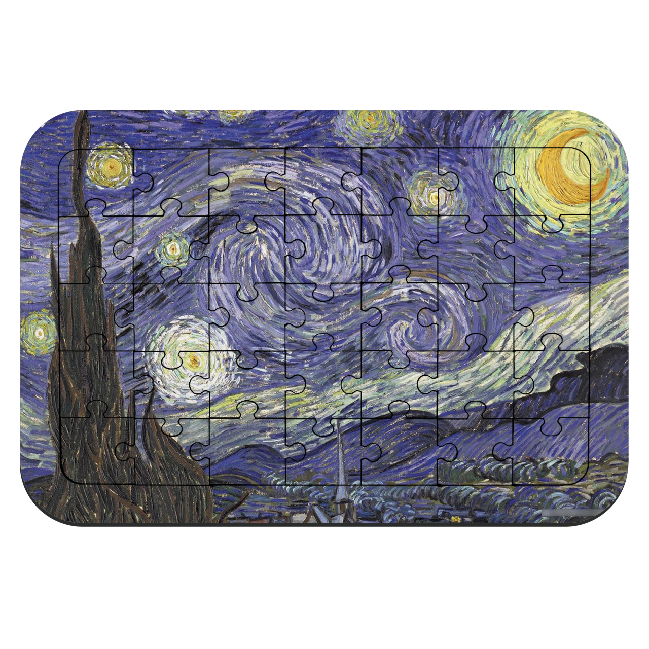 پازل 35 تکه طرح نقاشی کلاسیک شب پرستاره مدل NI1156