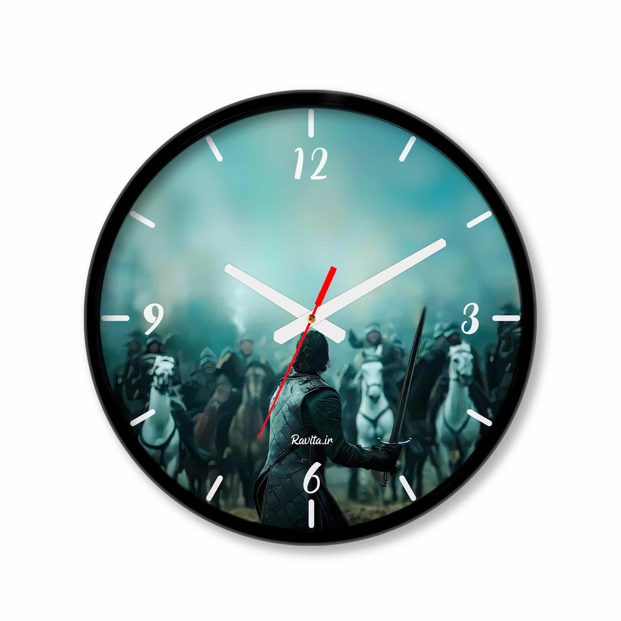 ساعت‌ دیواری رومیزی راویتا طرح گیم آف ترونز کد 3517