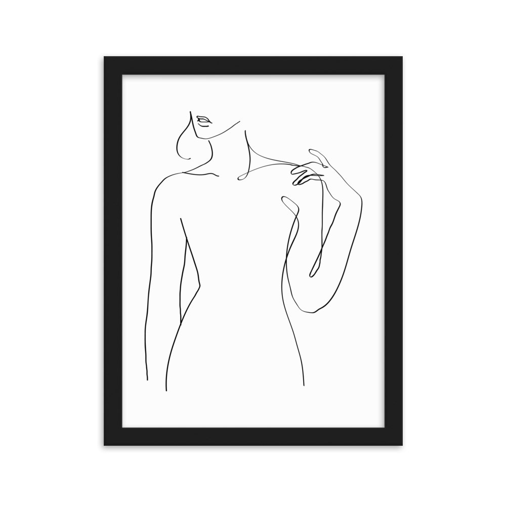 تابلو مدل دکوراتیو مینیمال طرح دخترانه کد 2763