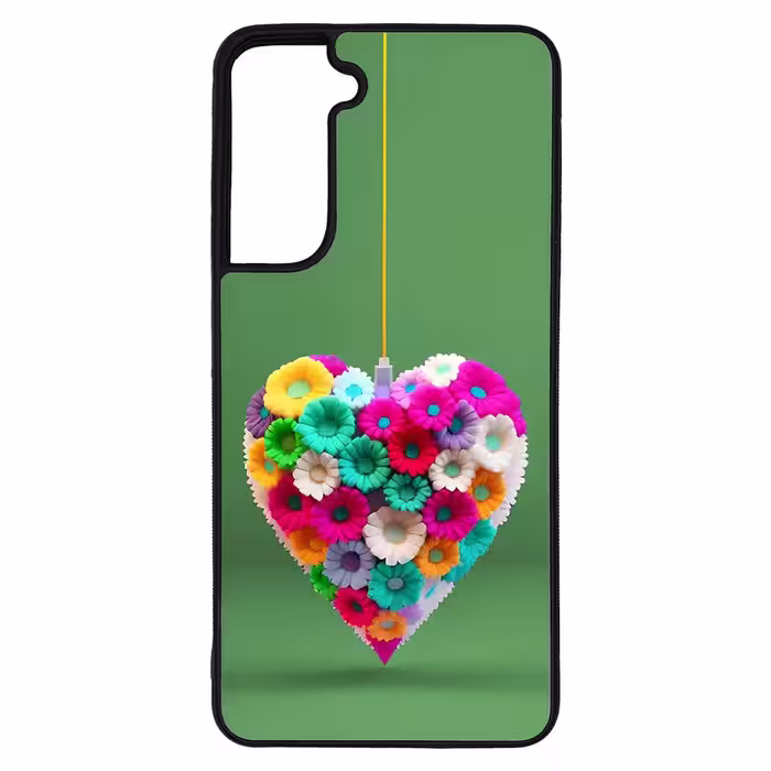 کاور طرح قلبی کد G-146 مناسب برای گوشی موبایل سامسونگ Galaxy S21 FE | دیجی قاب دونی