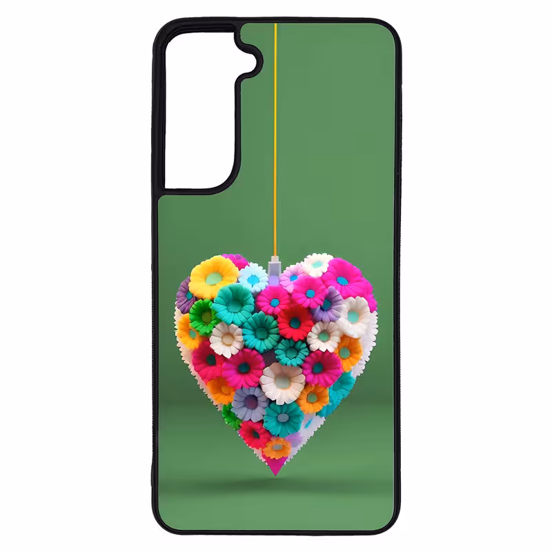 کاور طرح قلبی کد G-146 مناسب برای گوشی موبایل سامسونگ Galaxy S21 FE | دیجی قاب دونی