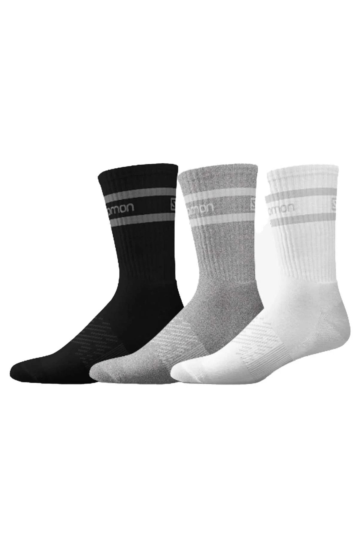 جوراب ورزشی مشکی مردانه و زنانه های زندگی 3P سیاه یونیسکس Salomon