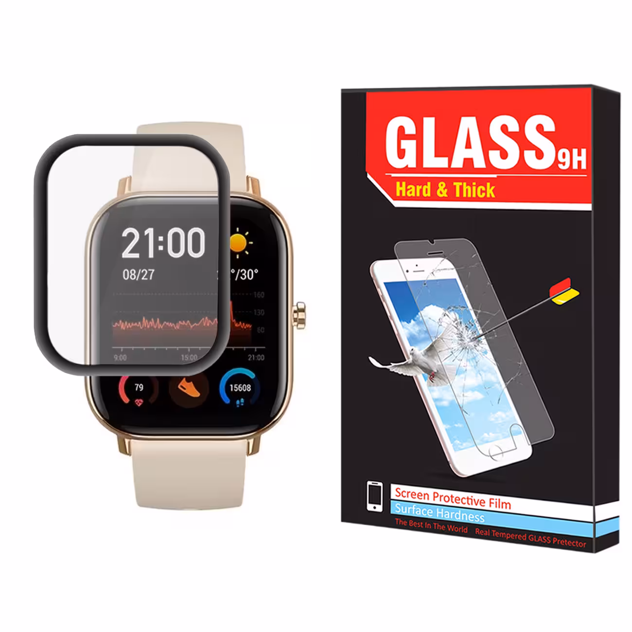 محافظ صفحه نمایش نانو هارد اند تیک مدل NHT مناسب برای ساعت هوشمند شیائومی Amazfit GTS 2E