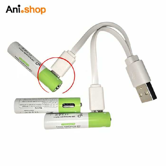 باتری شارژی سرخود نیم قلمی بسته 4 عددی شارژ مستقیم