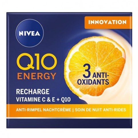 نیوآ کرم ضد چروک شب کیوتن انرژی نیوآ Q10 Energy حاوی ویتامین C و E حجم 50 میل