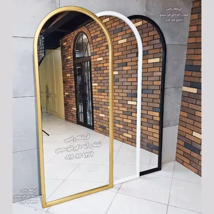 آینه قدی گنبدی قاب دار ( فریم چوبی – MDF )