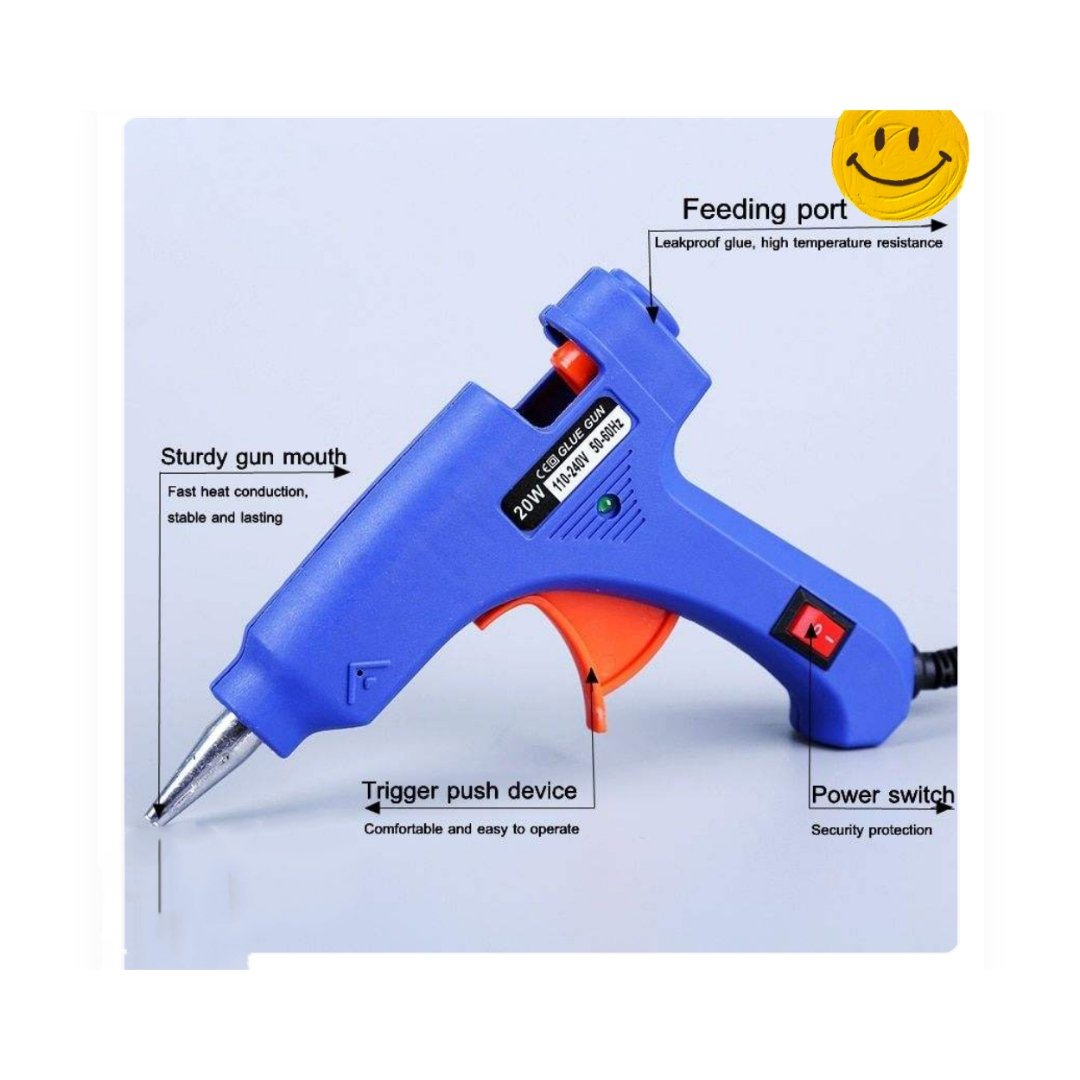 دستگاه چسب تفنگی  فقط رنگ صورتی دارد