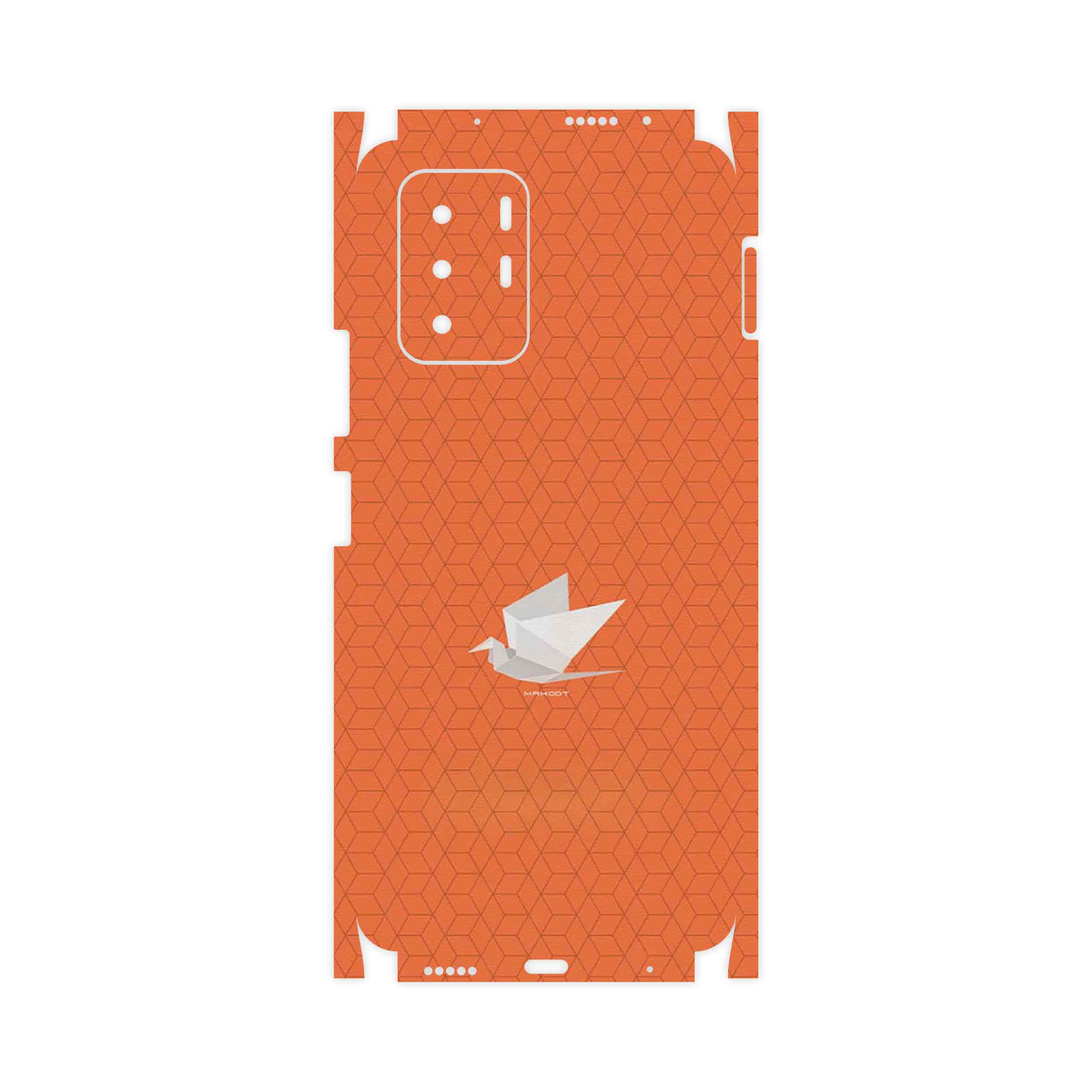 برچسب پوششی ماهوت مدل Minimalist origami bird-FullSkin مناسب برای گوشی موبایل شیائومی Redmi Note 10 Pro (China)