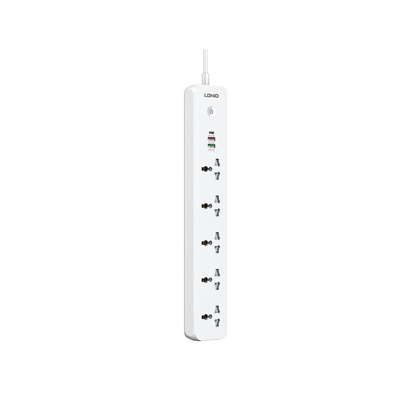 چند راهی برق پنج سوکت، دو یو اس بی و یک تایپ سی الدنیو مدل SC5319 5 Port