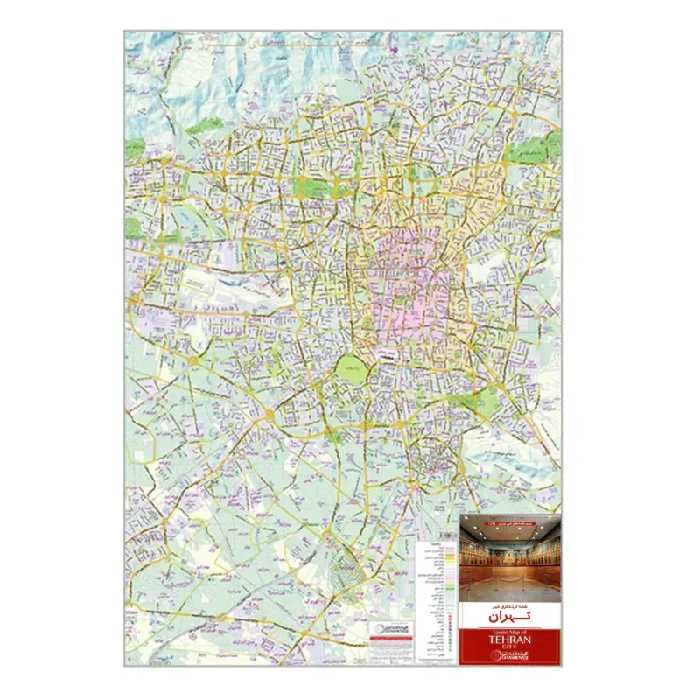 نقشه گردشگری شهر تهران انتشارات گیتاشناسی نوین 1464