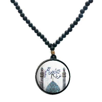 گردنبند پرمانه طرح امام زمان کد pmd.23672 مدل دو طرفه