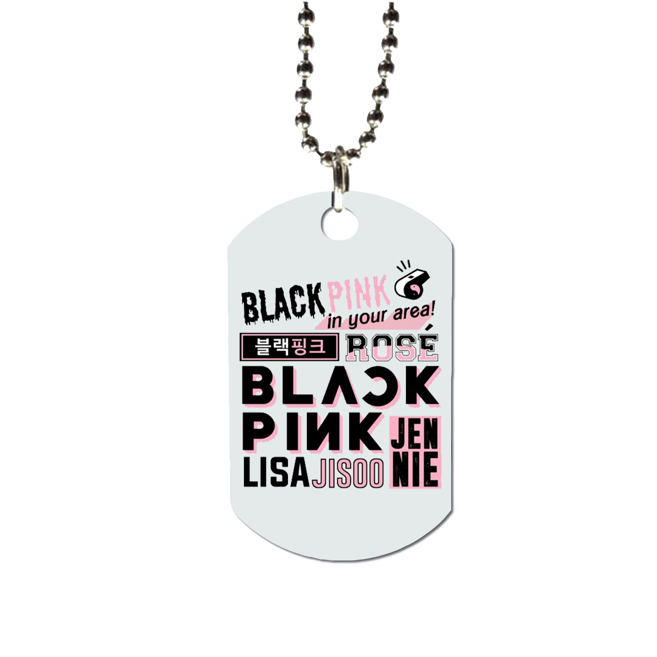 گردنبند طرح Black Pink مدل N050