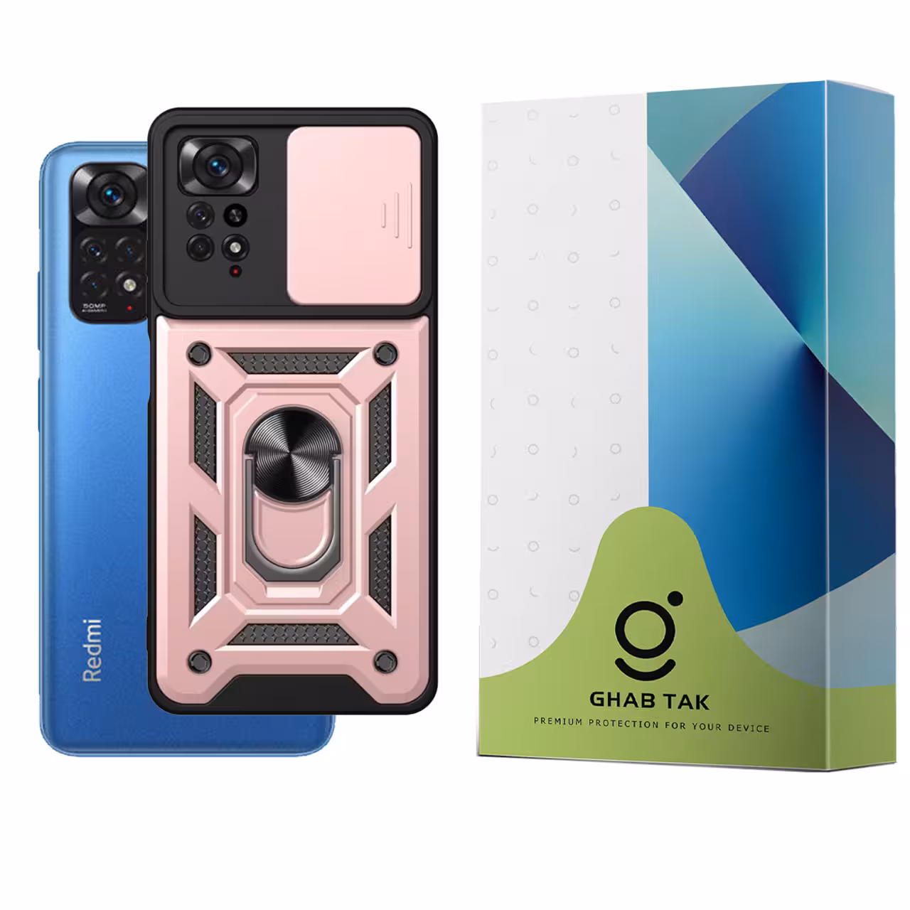 کاور قاب تک مدل استندی کد Gaurd-08B مناسب برای گوشی موبایل شیائومی Redmi Note 11 4G