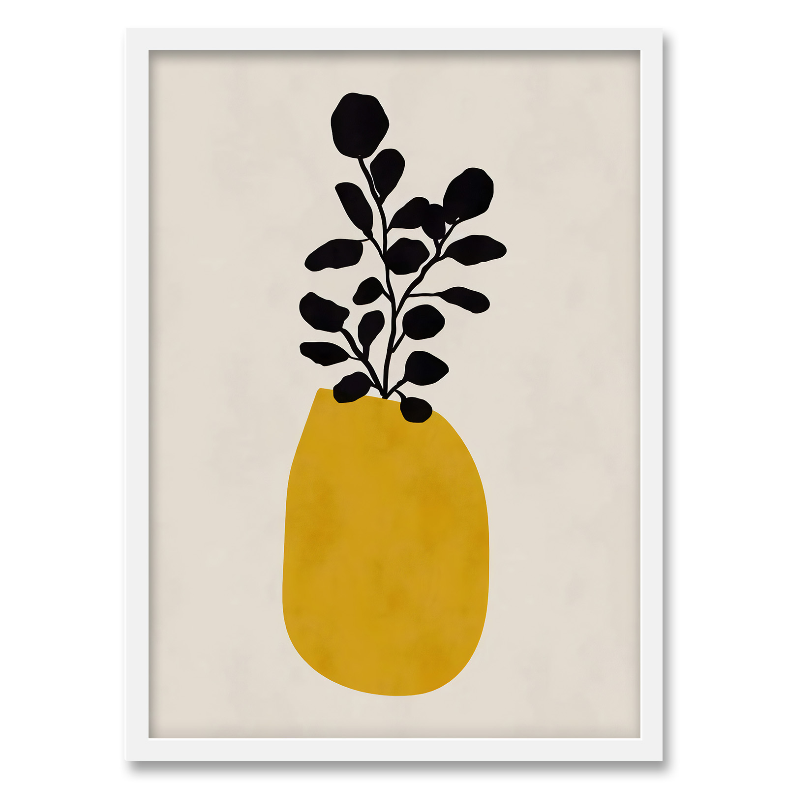 تابلو فورنیمو مدل گلدان بوتانیکال مدرن و مینیمال کد 069W