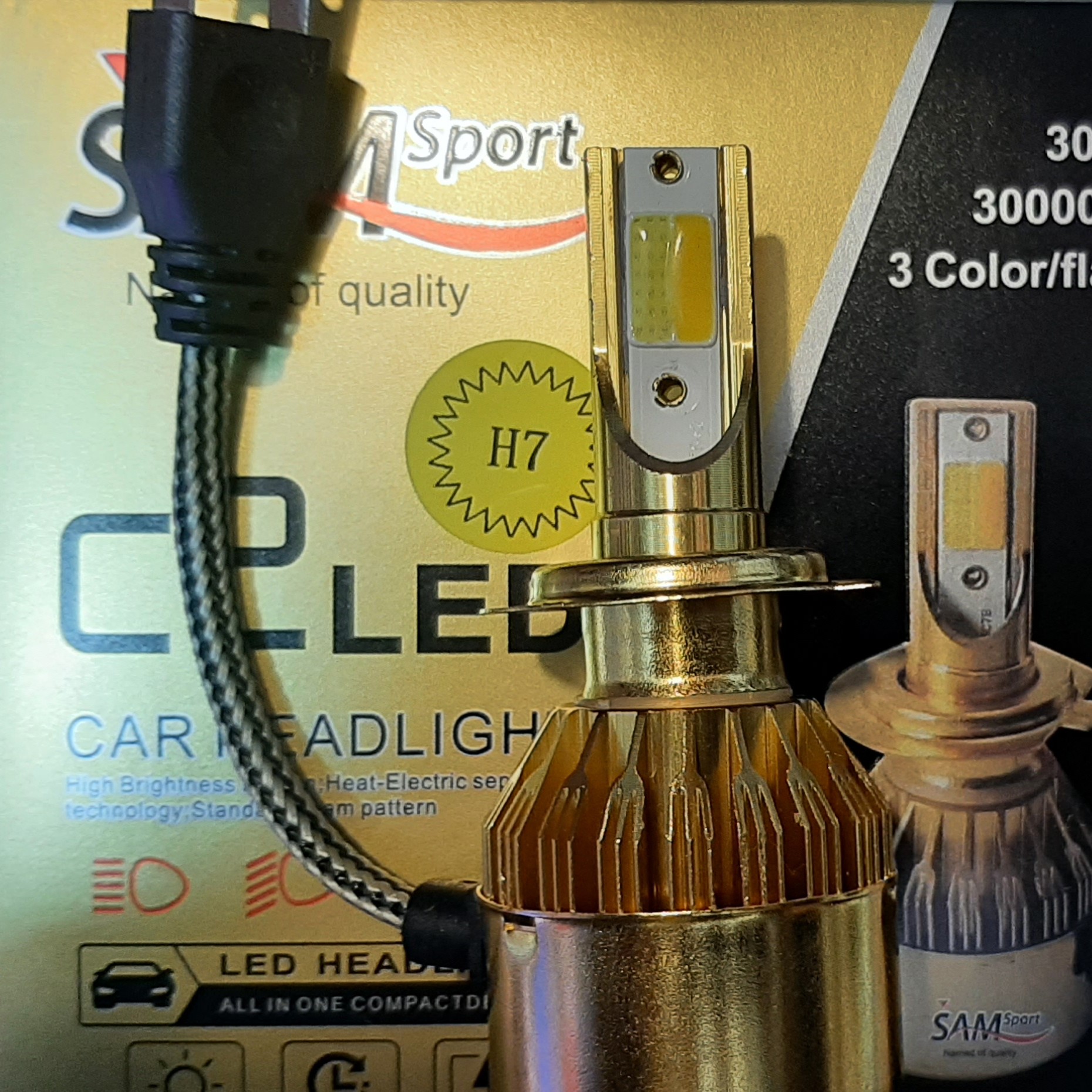 هدلایت 4 حالته برند سام