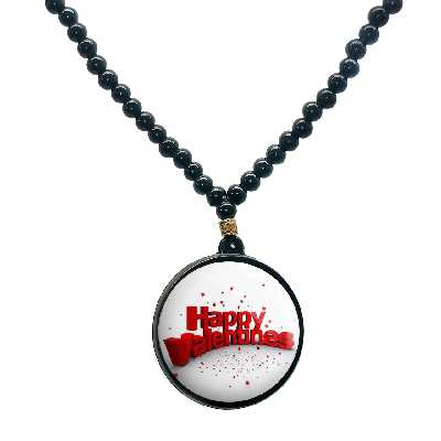 گردنبند پرمانه طرح عاشقانه کد pmd.1254 مدل دو طرفه