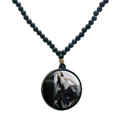 گردنبند پرمانه طرح red velvet کد pmd.12375 مدل دو طرفه