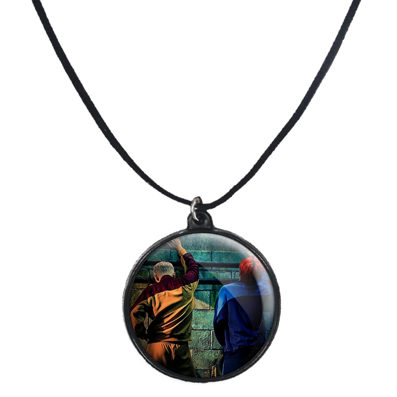 گردنبند پرمانه طرح گروه موسیقی بیگ بنگ کد pmb.15191 مدل دو طرفه