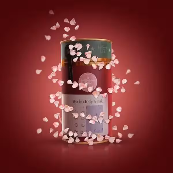 ماسک هیدروژلی عصاره گلبرگ گل رز هایلایف High life حجم 300 گرم