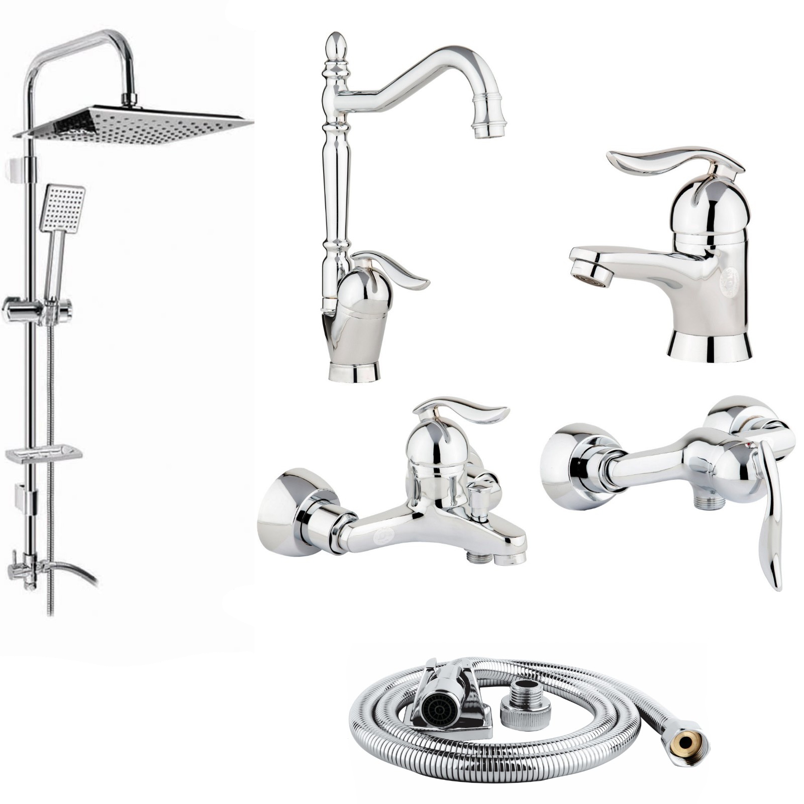 ست شیرالات رز مدل ونیز پلاس مجموعه 6 عددی