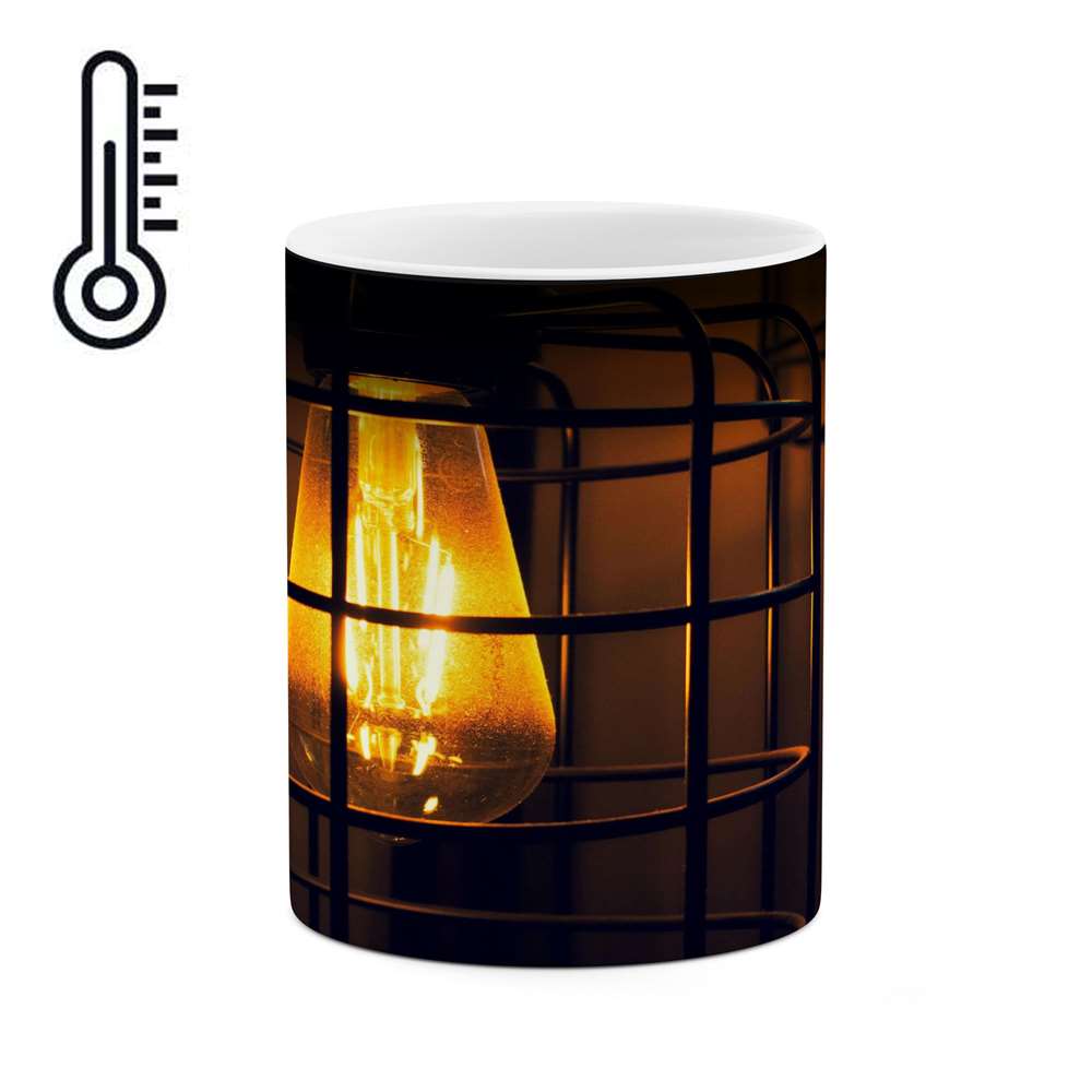 ماگ حرارتی کاکتی طرح لامپ مدل mgh16160