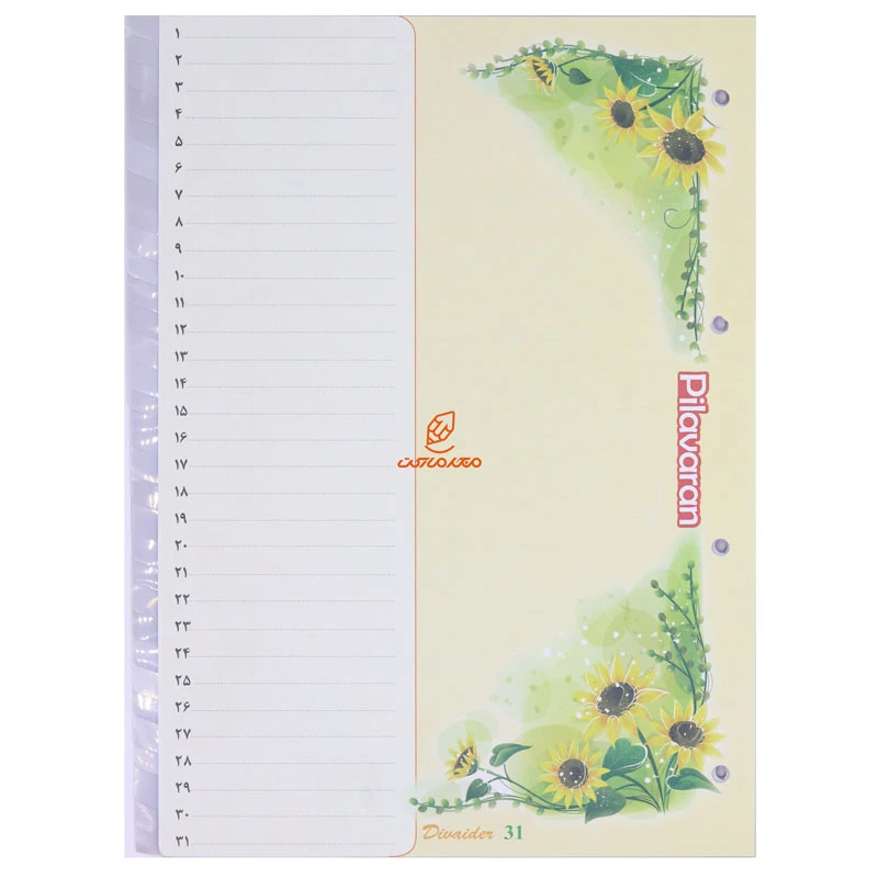 دیوایدر 31 برگی طلقی پیلاوران