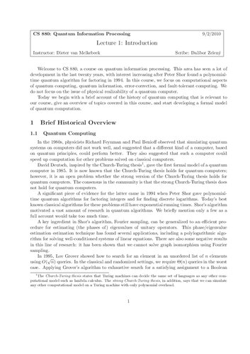 خرید و دانلود نسخه کامل کتاب Quantum Information Processing: Lecture Notes