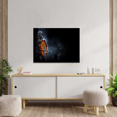 تابلو شاسی مدل battle fire black rose کد S-11012