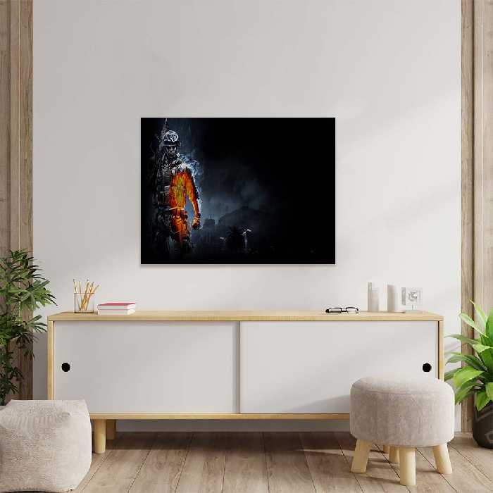 تابلو شاسی مدل battle fire black rose کد S-11012