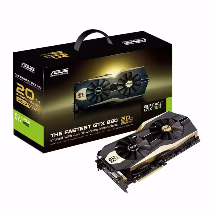کارت گرافیک ایسوس GTX 980 20th Anniversary Gold Edition 4GB GDDR5
