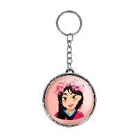 جاکلیدی خندالو طرح مولان و زیبای خفته مدل دوطرفه کد 14241432