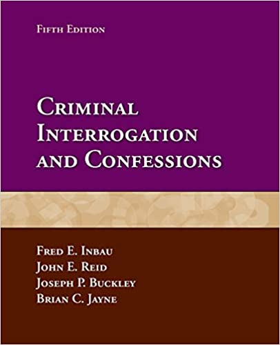 خرید و دانلود نسخه کامل کتاب Criminal Interrogation and Confessions (5th Edition) - pdf