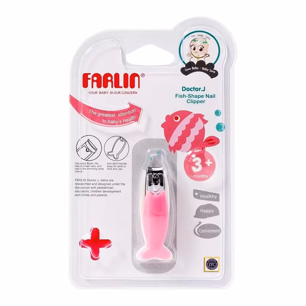 ناخنگیر فارلین Fish Shape Nail Clipper طرح ماهی بدنه سفید Farlin