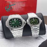 خرید ست ساعت مردانه و زنانه پتک فیلیپ ناتیلوس موتور ژاپن کیفیت عالی رنگ ثابت کد 2115380 - ردگل