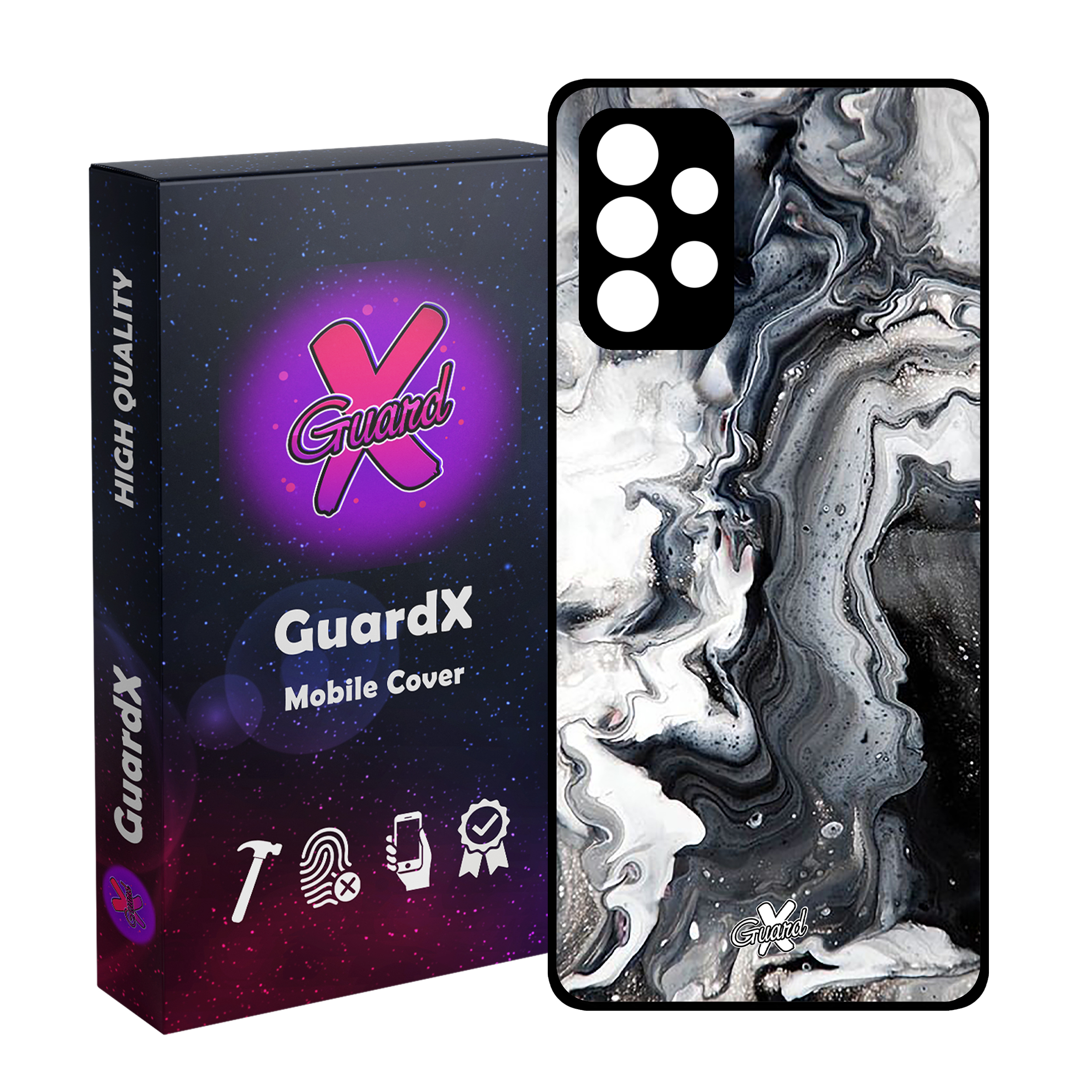 کاور گارد ایکس طرح ماربل مدل Glass10277 مناسب برای گوشی موبایل سامسونگ Galaxy A23 4G