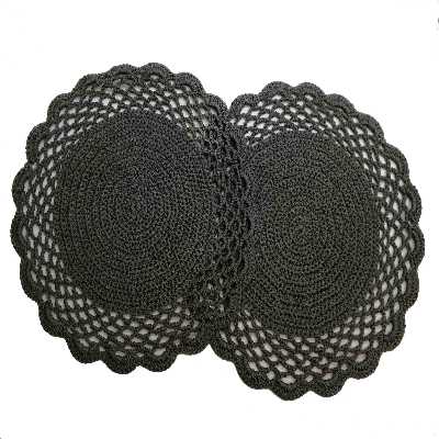 زیر بشقابی بافتنی مدل دالبر کد 1001 بسته 6 عددی