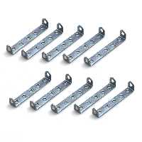 سازه رباتیک مدل بست دو ورخم 7 سوراخ 151 فلزی رنگی بسته 10 عددی 