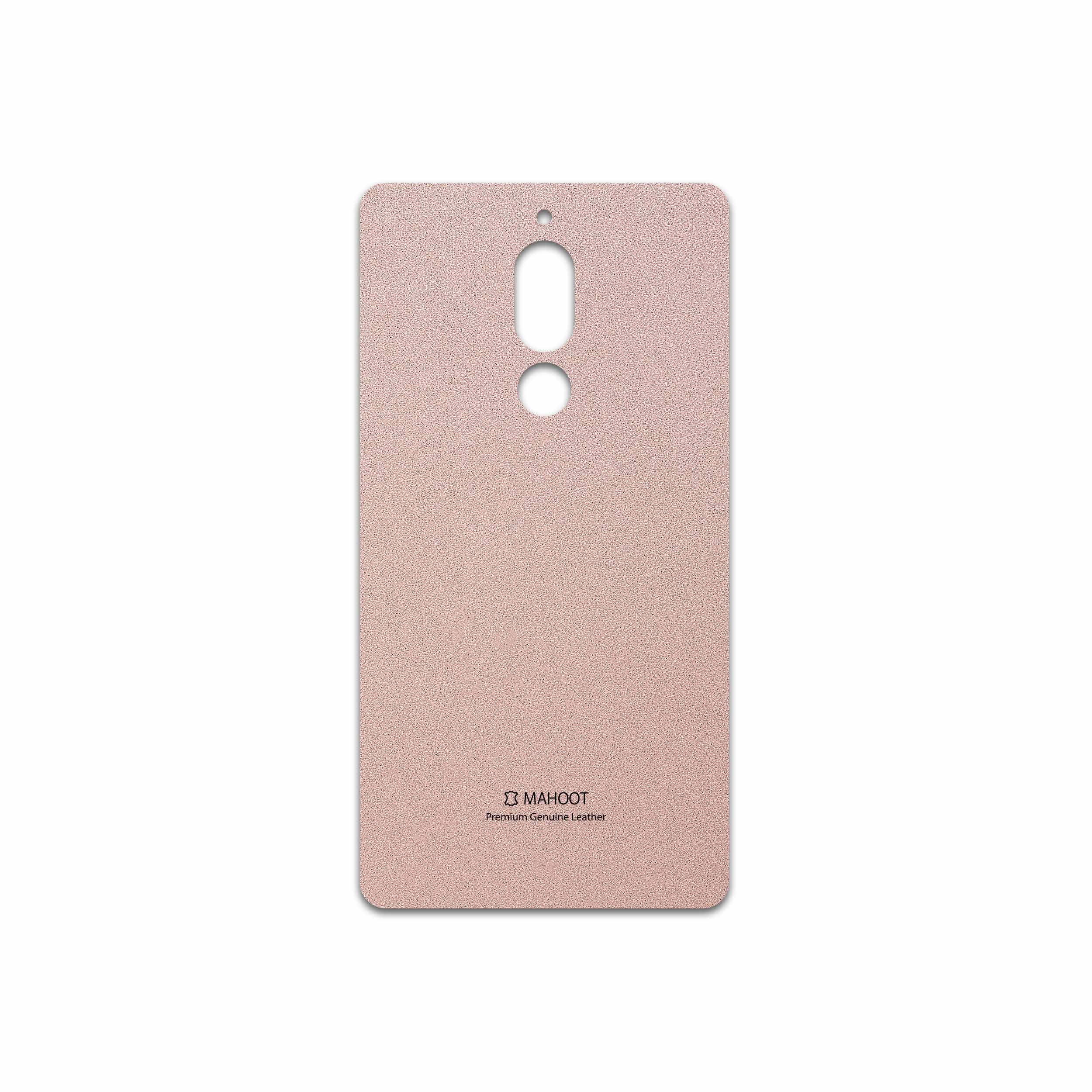 برچسب پوششی ماهوت مدل Rose Gold Leather مناسب برای گوشی موبایل هیوندای Seoul Mix