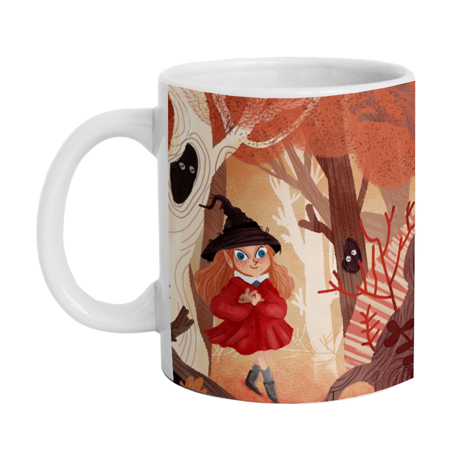 ماگ دارلی طرح دخترانه پاییز مدل MG2589