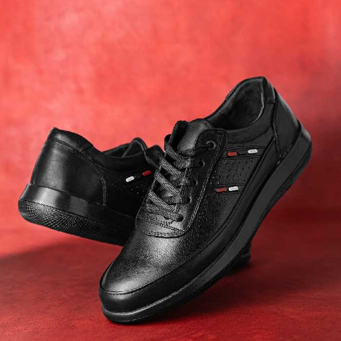 کفش مردانه تمام چرم طبیعی طبی مدل ارتا بندی مستقیم از تولید کننده(ارسال رایگان)