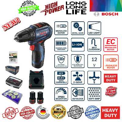 دریل پیچ گوشتی شارژِی بوش مدل GSR 12V-30 