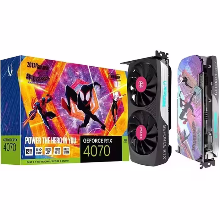 کارت گرافیک ZOTAC RTX 4070 TWIN EDGE OC SPIDER-MAN 12G   گارانتی اصلی