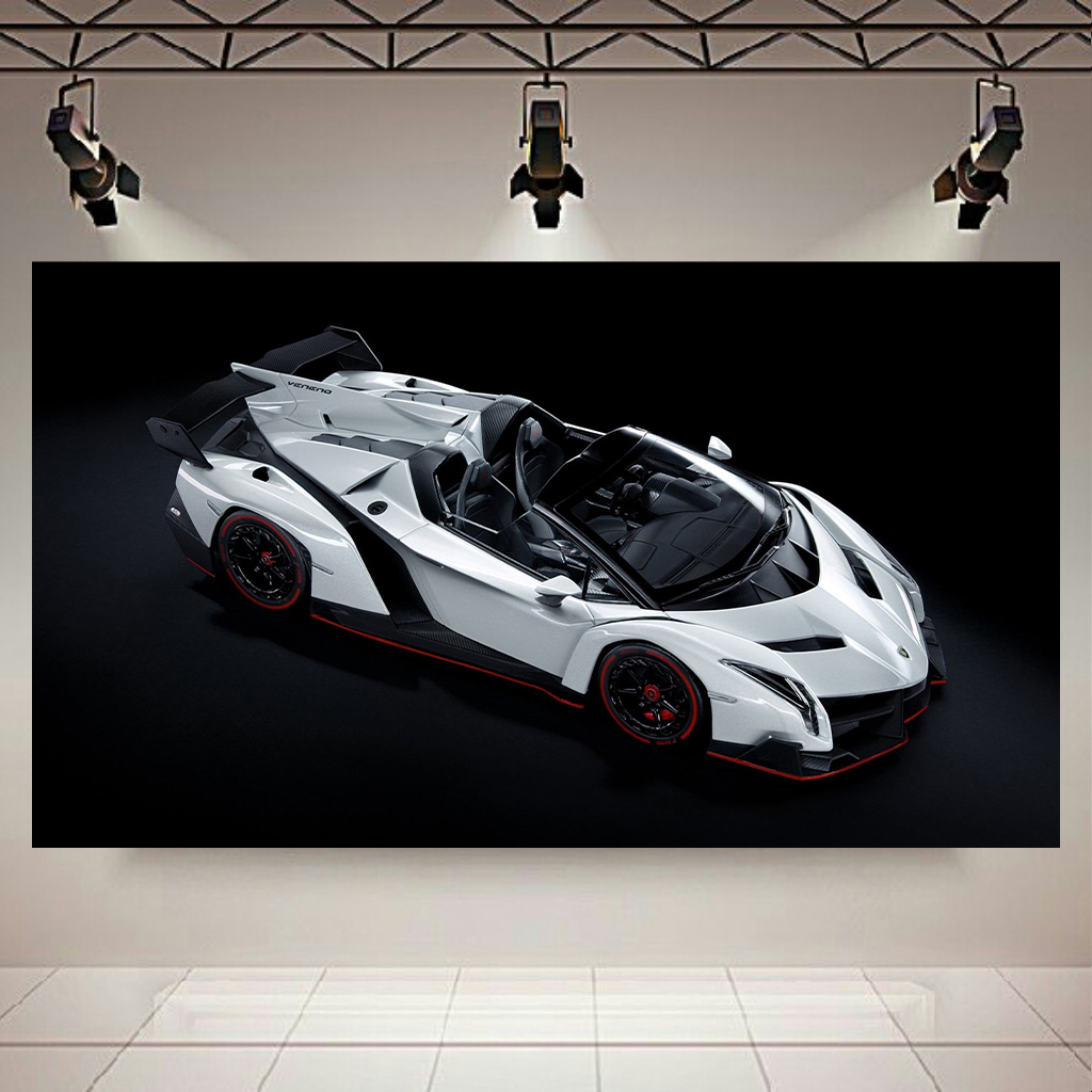 تابلو بوم طرح ماشین مدل لامبورگینی Veneno کد AR9200