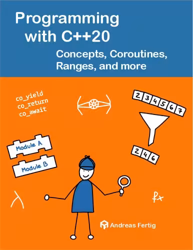 خرید و دانلود نسخه کامل کتاب Programming with C  20: Concepts, Coroutines, Ranges, and more