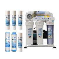 دستگاه تصفیه کننده آب آکوا پیورست مدل TDS-NEW06 به همراه فیلتر تصفیه بسته 6 عددی