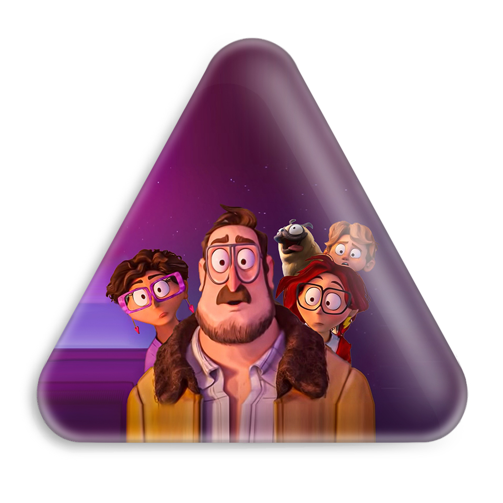 پیکسل خندالو طرح میچل ها علیه ماشین ها مدل مثلثی کد 1390