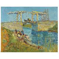 تابلو نقاشی طرح پُل لنگلوئیس شهر آرل کد 1041